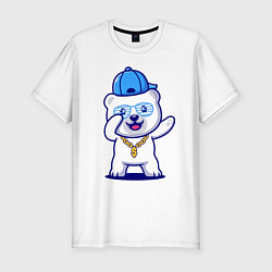 Мужская slim-футболка Cool panda Dab