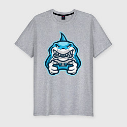 Футболка slim-fit Shark player, цвет: меланж