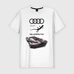 Мужская slim-футболка Audi quattro Concept Design