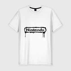 Футболка slim-fit Nintendo streaks, цвет: белый