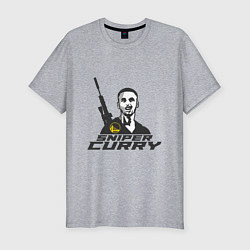 Мужская slim-футболка Sniper Curry