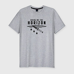 Мужская slim-футболка BRING ME THE HORIZON ДОСТАНЬ ДЛЯ МЕНЯ ГОРИЗОНТ