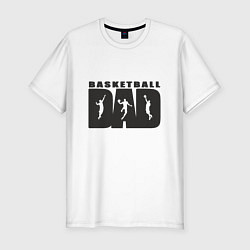 Футболка slim-fit Dad Basketball, цвет: белый