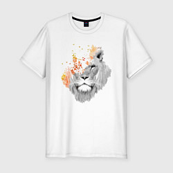Мужская slim-футболка Царь зверей Art