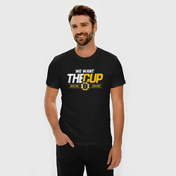 Футболка slim-fit Boston Bruins we want the cup, цвет: черный — фото 2