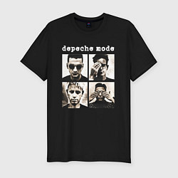 Мужская slim-футболка DEPECHE MODE ДЕПЕШ МОД