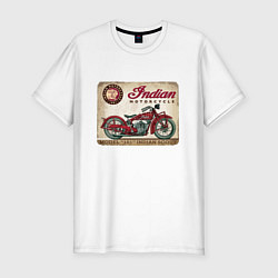 Мужская slim-футболка Indian motorcycle 1901