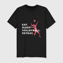 Футболка slim-fit Volleyball Days, цвет: черный