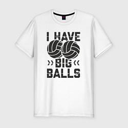 Футболка slim-fit Big Balls, цвет: белый
