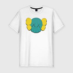 Футболка slim-fit Kaws - американский дизайнер, цвет: белый