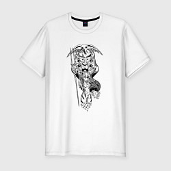 Футболка slim-fit Аска и Ева 2 0, цвет: белый