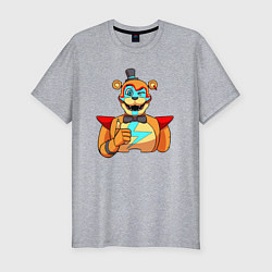 Мужская slim-футболка Five Nights at Freddys: Security Breach - Глэмрок