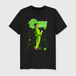 Футболка slim-fit David Bowie in a Green Suit, цвет: черный