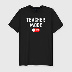Мужская slim-футболка Учительский мод отключен