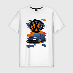 Футболка slim-fit VW Golf 3, цвет: белый