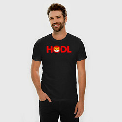 Футболка slim-fit HODL Shiba, цвет: черный — фото 2