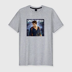 Футболка slim-fit Uncharted Nathan Drake, цвет: меланж