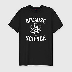 Мужская slim-футболка Atomic Heart: Because Science