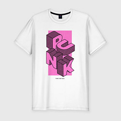 Футболка slim-fit Панк not dead, цвет: белый