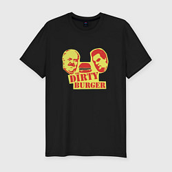 Мужская slim-футболка Dirty Burger