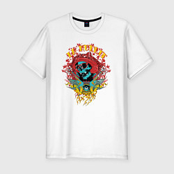 Мужская slim-футболка La muerte santa muerte