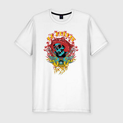 Футболка slim-fit La muerte santa muerte, цвет: белый