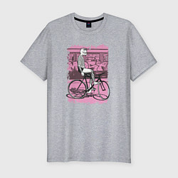 Футболка slim-fit Bike punk underground, цвет: меланж