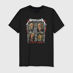 Мужская slim-футболка Metallica Выплюнь кость Spit out the bone