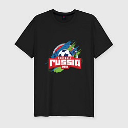 Футболка slim-fit Football Russia 2018, цвет: черный