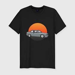 Мужская slim-футболка BMW Sun