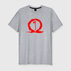 Футболка slim-fit God of war LOGO ТОПОР, цвет: меланж