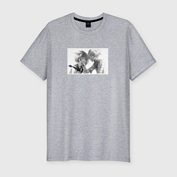 Футболка slim-fit Нагиса Сиота и Карма Акабанэ, цвет: меланж