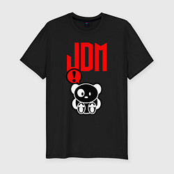 Футболка slim-fit JDM Panda Japan Bear, цвет: черный