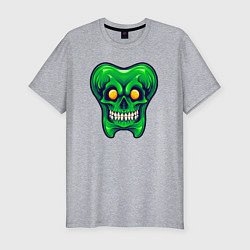 Мужская slim-футболка Tooth Skull