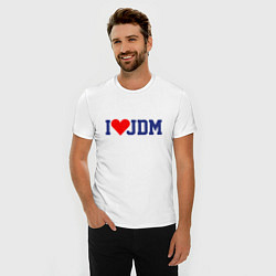 Футболка slim-fit I love JDM!, цвет: белый — фото 2