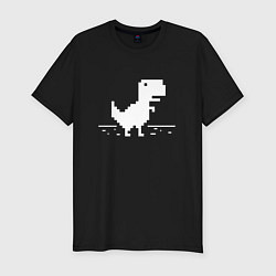 Мужская slim-футболка Chrome t-rex