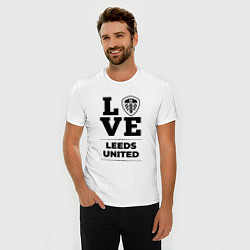 Футболка slim-fit Leeds United Love Классика, цвет: белый — фото 2