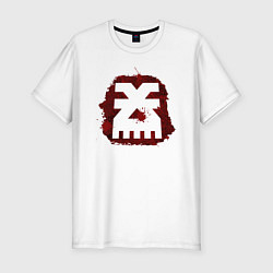 Мужская slim-футболка Знак Кхорна пятно