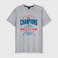 Футболка slim-fit QUEEN WE ARE THE CHAMPIONS, цвет: меланж