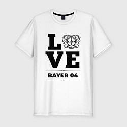 Мужская slim-футболка Bayer 04 Love Классика