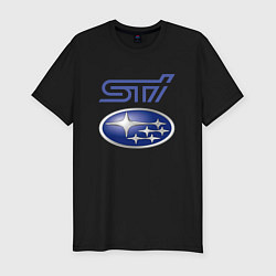 Мужская slim-футболка SUBARU STI FS
