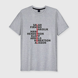 Футболка slim-fit Liverpool Players, цвет: меланж