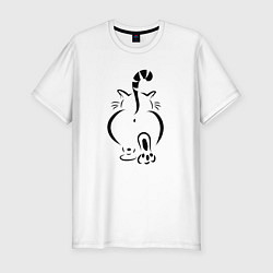 Мужская slim-футболка Очень-очень важный кот