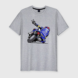 Футболка slim-fit Yamaha racing team Racer, цвет: меланж