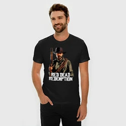 Футболка slim-fit Arthur Morgan, цвет: черный — фото 2