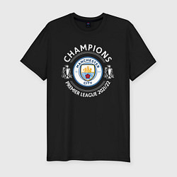 Футболка slim-fit Manchester City Champions 2122, цвет: черный