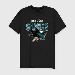 Мужская slim-футболка SAN JOSE SHARKS NHL