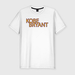 Футболка slim-fit Коби Брайант KobeBryant, цвет: белый