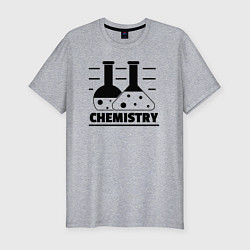 Футболка slim-fit CHEMISTRY химия, цвет: меланж