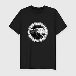 Футболка slim-fit Волк Одина Odin Wolf, цвет: черный